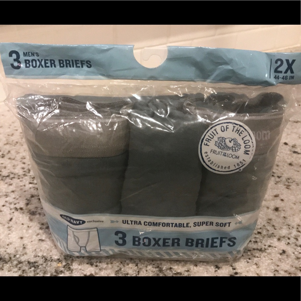 NWT 3 Pack Men's Old Navy Boxer Briefs 2XL